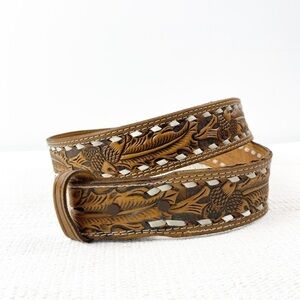 KOLEACO Leather Western belt *No Belt Buckle* ROY Mens size 38